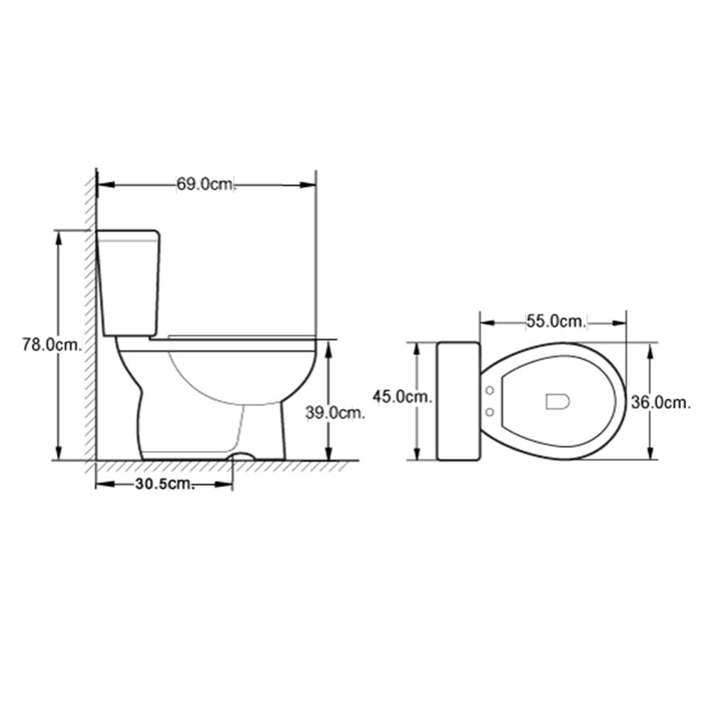 2-PIECE TOILET MOYA 2708 6L WHITE