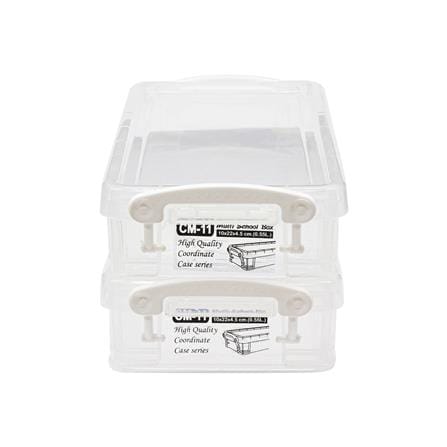 กล่องหูล็อก STACKO CM-11/2 10x22x4.5 ซม. สีขาว แพ็ก 2 ชิ้น_2