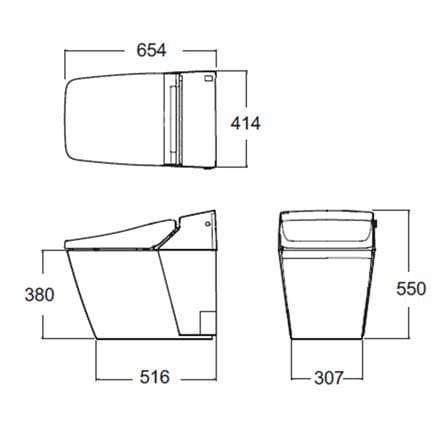 สุขภัณฑ์อัตโนมัติ AMERICAN STANDARD 2017-WT-9 3.5/5 ลิตร สีขาว_3