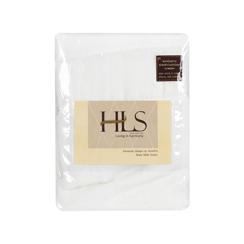 ผ้าม่านโปร่งห่วง HOME LIVING STYLE RIN 130x160 ซม. สีขาว