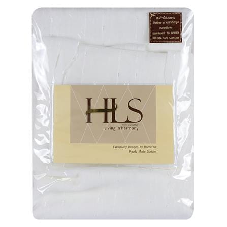 ผ้าม่านโปร่งห่วง HOME LIVING STYLE RIN 130x220 ซม. สีขาว_4