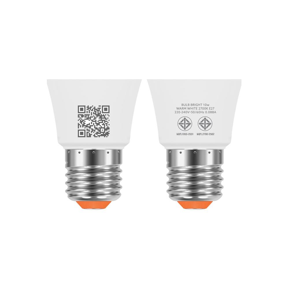 หลอด LED LAMPTAN A60 BRIGHT 10 วัตต์ WARM WHITE E27
