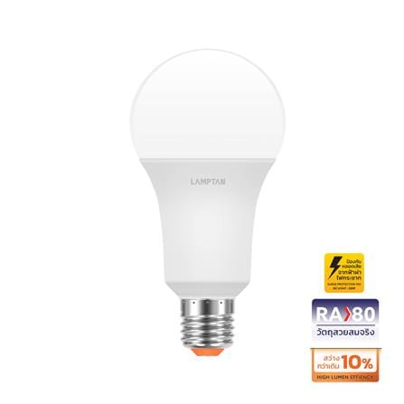 หลอด LED LAMPTAN A60 BRIGHT 10 วัตต์ WARM WHITE E27