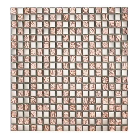 โมเสคแก้ว 30x30 ซม. TARA โรส ควอทซ์_0