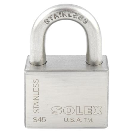 กุญแจลูกปืน SOLEX S45 45 มม. สีสเตนเลส