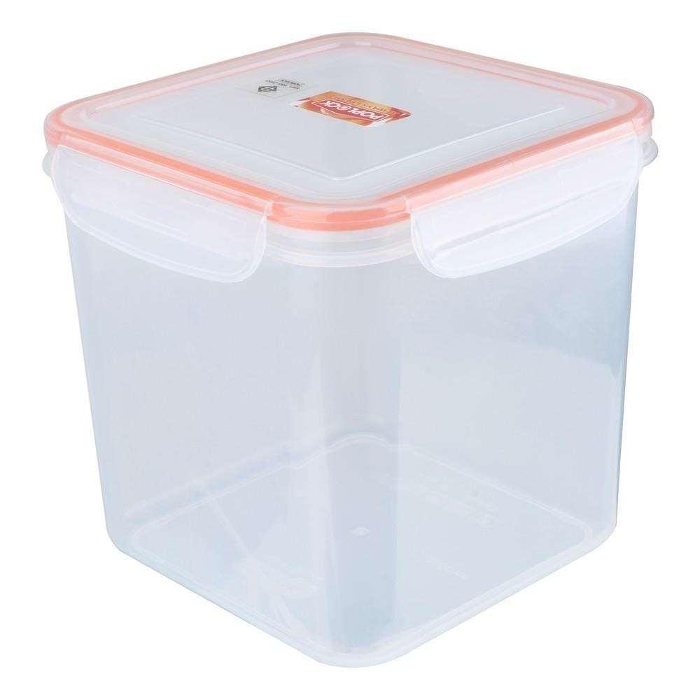 กล่องอาหารเหลี่ยมสูง POPLOCK 9143M 2.8 ลิตร สีส้ม