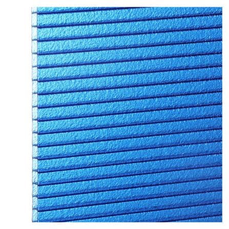 HALLOW POLYCARBONATE SHEET SUNSHIELD 6MM 1.22x2.44M PEARL BLUE_0