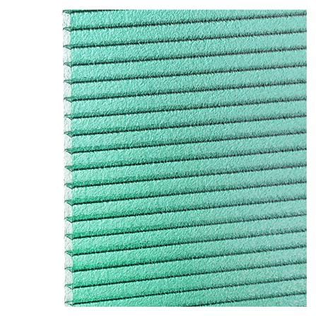 HALLOW POLYCARBONATE SHEET SUNSHIELD 6MM 1.22X2.44M PEARL GREEN