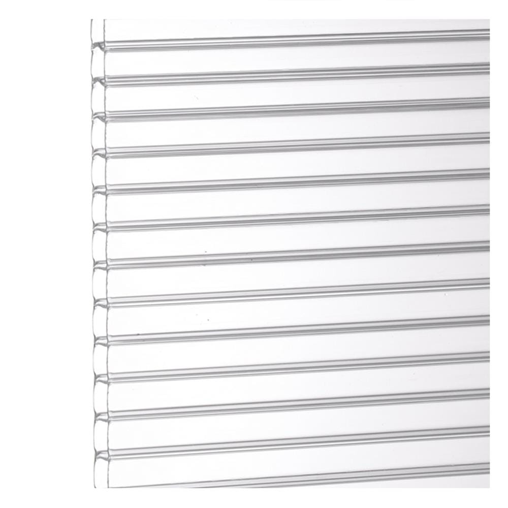 แผ่นโพลีคาร์บอเนต ลูกฟูก SUNSHIELD 6 มม. 1.22X2.44 ม. สีใส