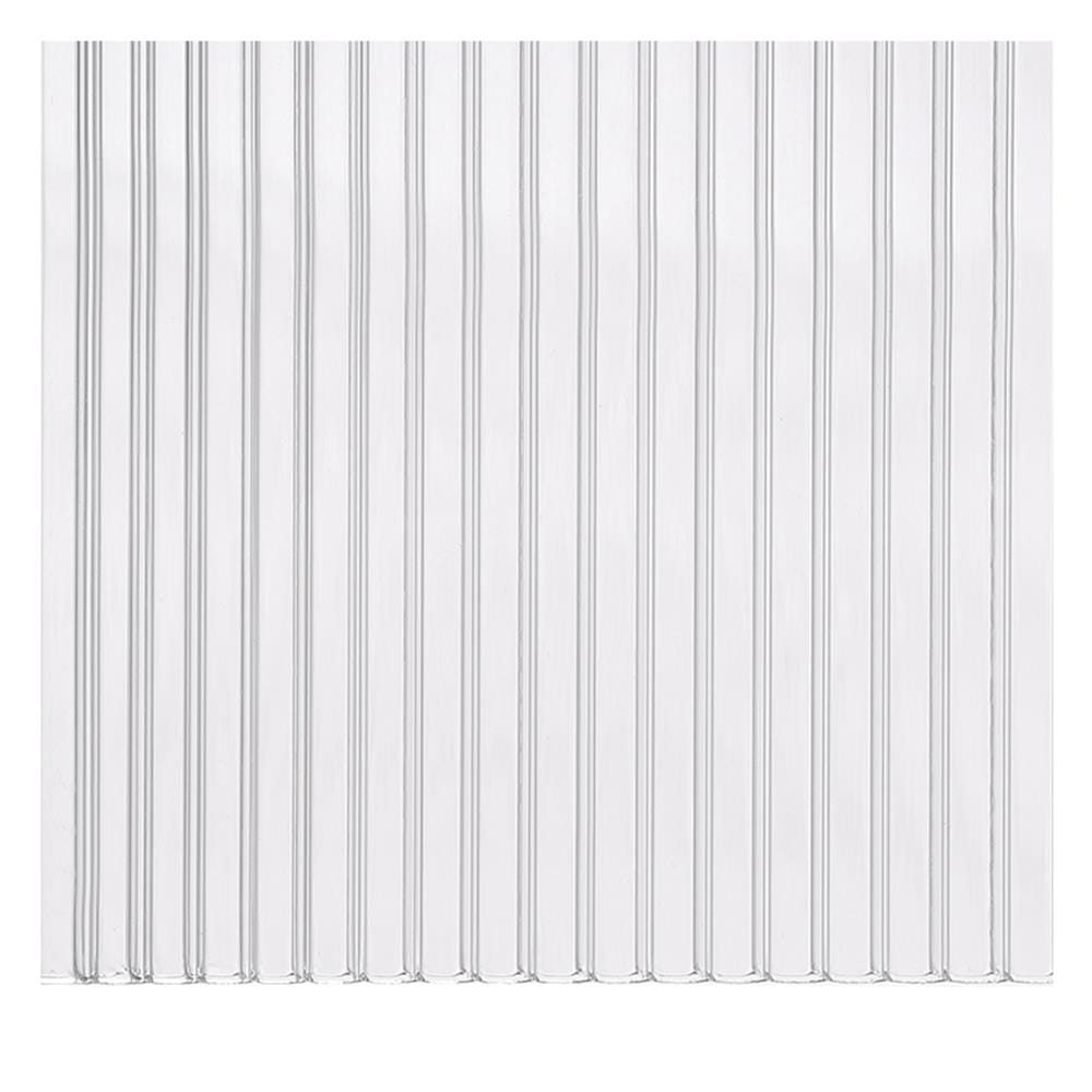 แผ่นโพลีคาร์บอเนต ลูกฟูก SUNSHIELD 6 มม. 1.22X2.44 ม. สีใส