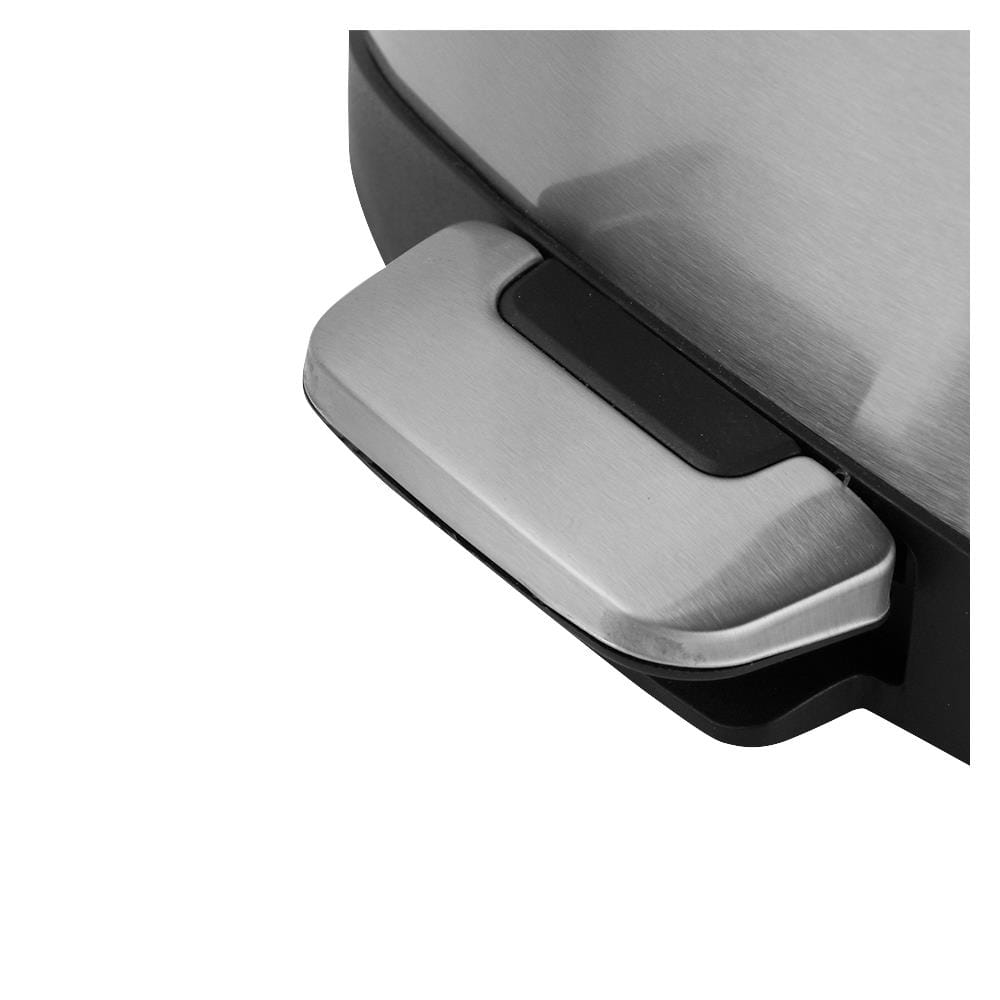ROUND DUSTBIN PEDAL ACCO EK9366MT 6L SILVER