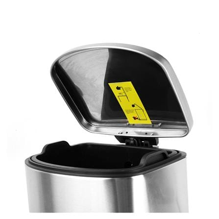 ROUND DUSTBIN PEDAL ACCO EK9366MT 6L SILVER_3