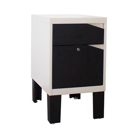 ตู้ลิ้นชักเหล็ก KIOSK KN-103 สีดำ/สีขาว_2