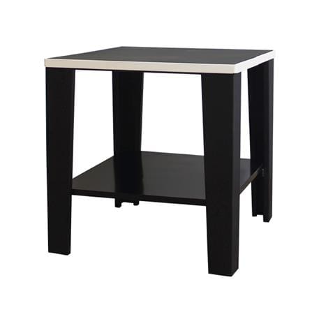 โต๊ะข้างสี่เหลี่ยม KIOSK KN-102 สีดำ/ครีม