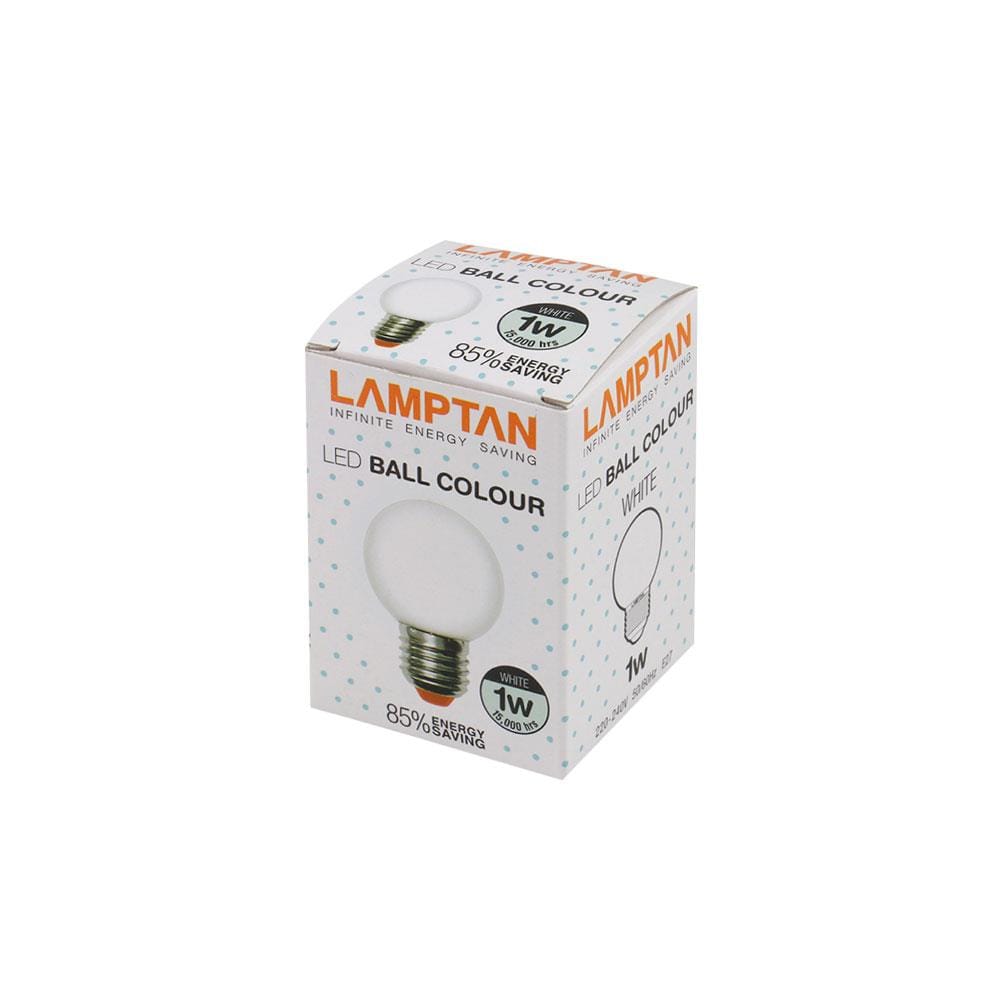 หลอด LED LAMPTAN BALL 1W E27