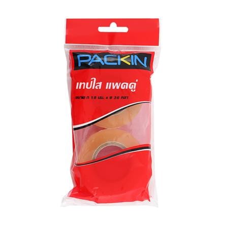 เทปใส PACK IN 18 มม.x 36หลา 2 ชิ้น/แพ็กเกจ_1