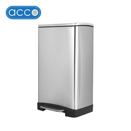 ถังขยะเหยียบ ACCO SOFT CLOSED EK1437MT ขนาด 30L สีเงิน_1