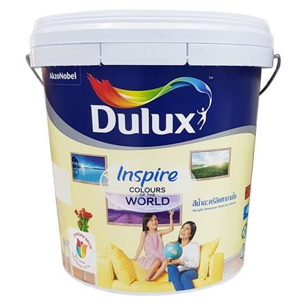 สีน้ำทาภายใน ชนิดกึ่งเงา DULUX INSPIRE BASE D สีขาว 9 ลิตร