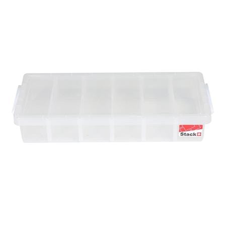 กล่องเก็บของ ฝาล็อค STACKO 58313 55.5x25.6x10 ซม. สีใส_0
