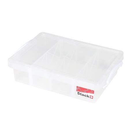 กล่องเก็บของ ฝาล็อค STACKO 57291 37.5x25.6x10 ซม. สีใส_1