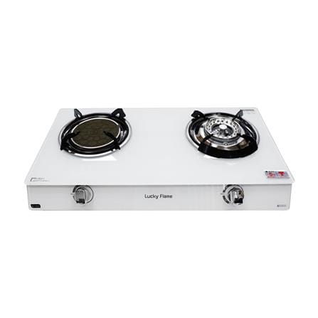 เตาแก๊สตั้งโต๊ะ 2 หัวแก๊ส LUCKY FLAME AG-2102S(W)_2