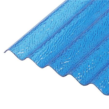 แผ่นโพลีคาร์บอเนต ลอนเล็ก SUNSHIELD 13 มม. 1.03X2.4 ม. สีนํ้าเงิน_0