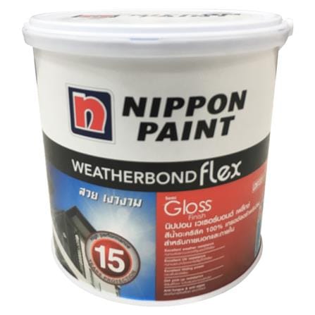 สีน้ำทาภายนอก NIPPON PAINT WTB Flex Base C SG 1GL_0