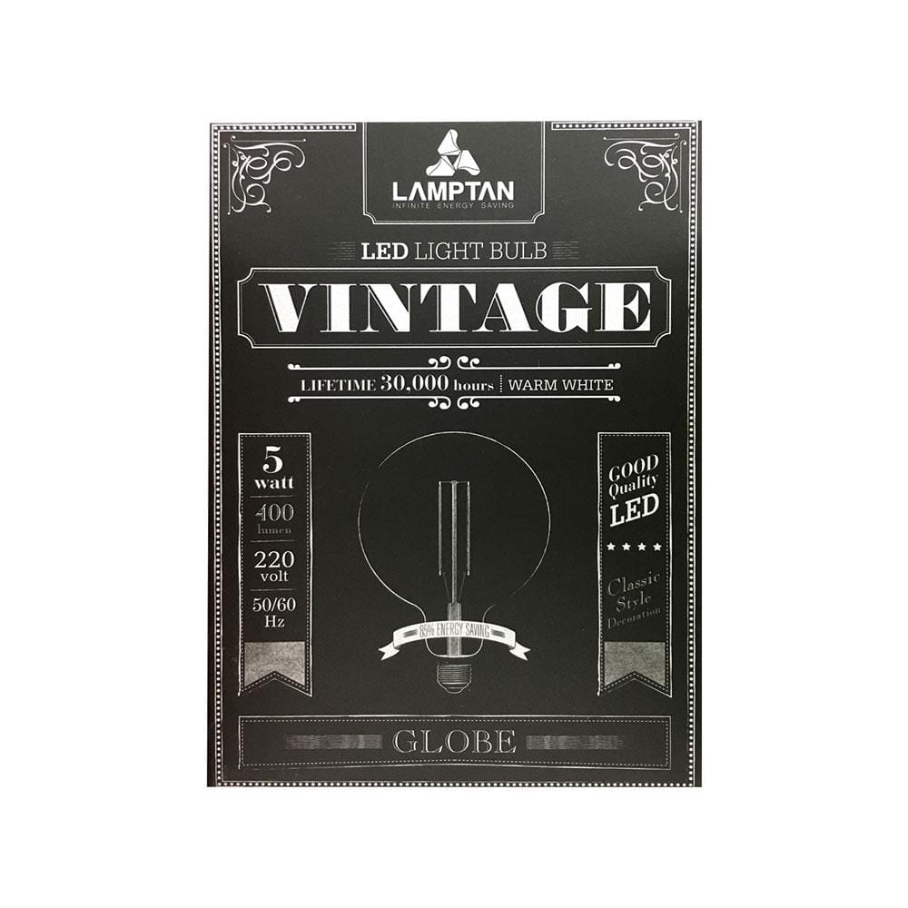 หลอด LED LAMPTAN VINTAGE GLOBE G95 5 วัตต์ WARMWHITE E27