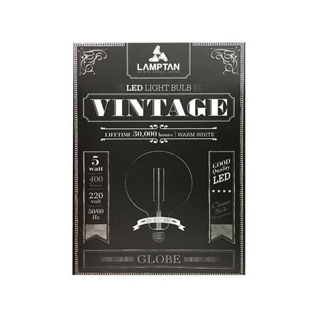หลอด LED LAMPTAN VINTAGE GLOBE G95 5 วัตต์ WARMWHITE E27_2