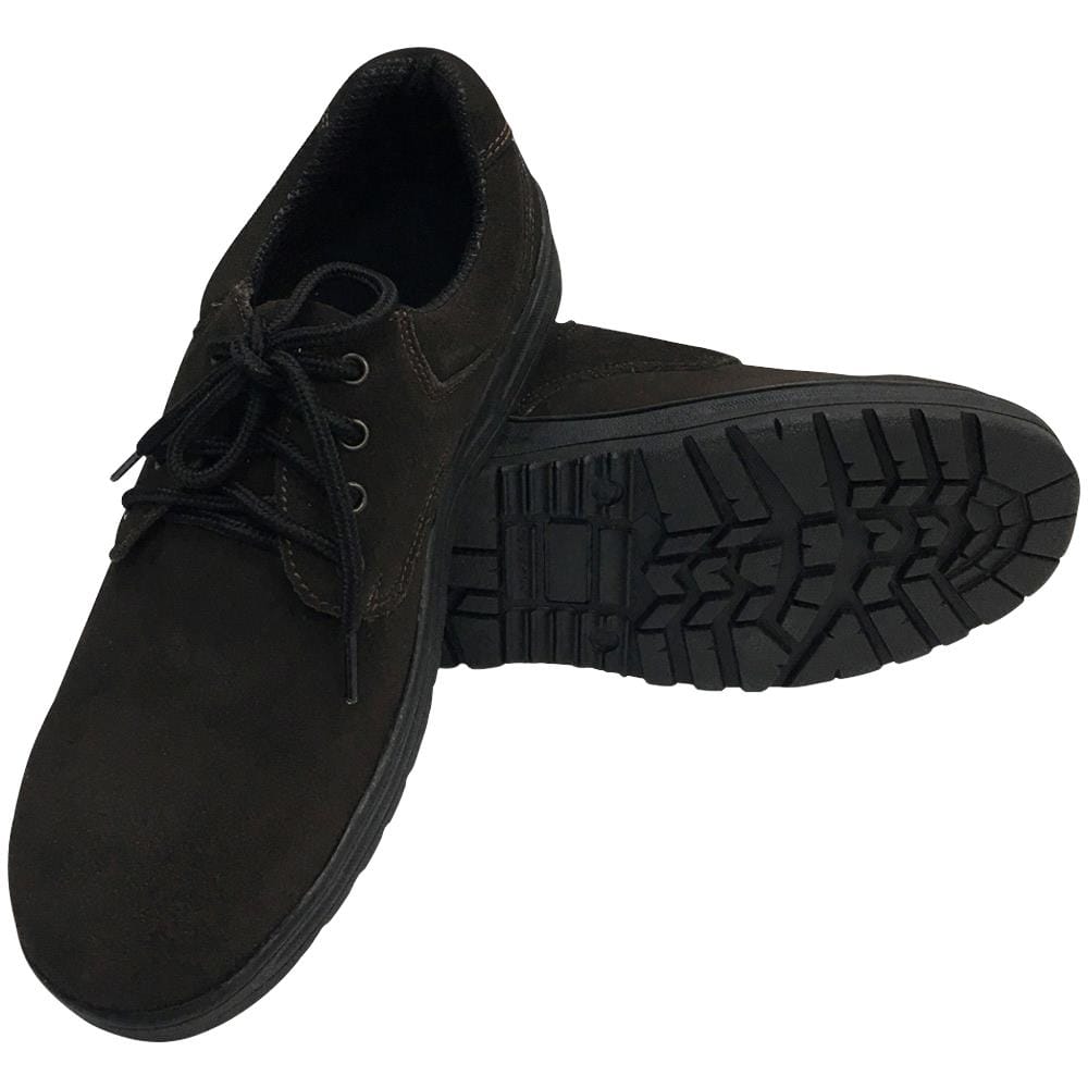 PVC SOLE SAFETY SHOES STRONG SAFETY SHOES SIZE42 BROWN