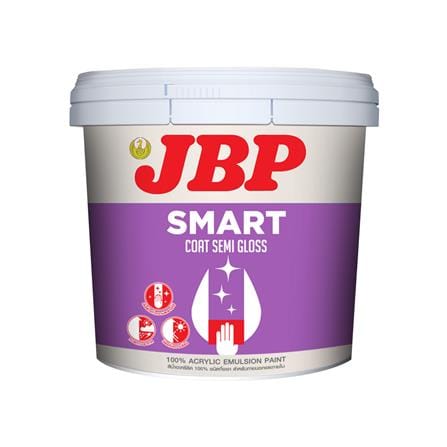 สีน้ำทาภายนอก JBP SMART COAT BASE D กึ่งเงา 2.5 แกลลอน