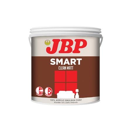 สีน้ำทาภายใน ชนิดด้าน JBP SMART CLEAN BASE A สีขาว 1 แกลลอน_0