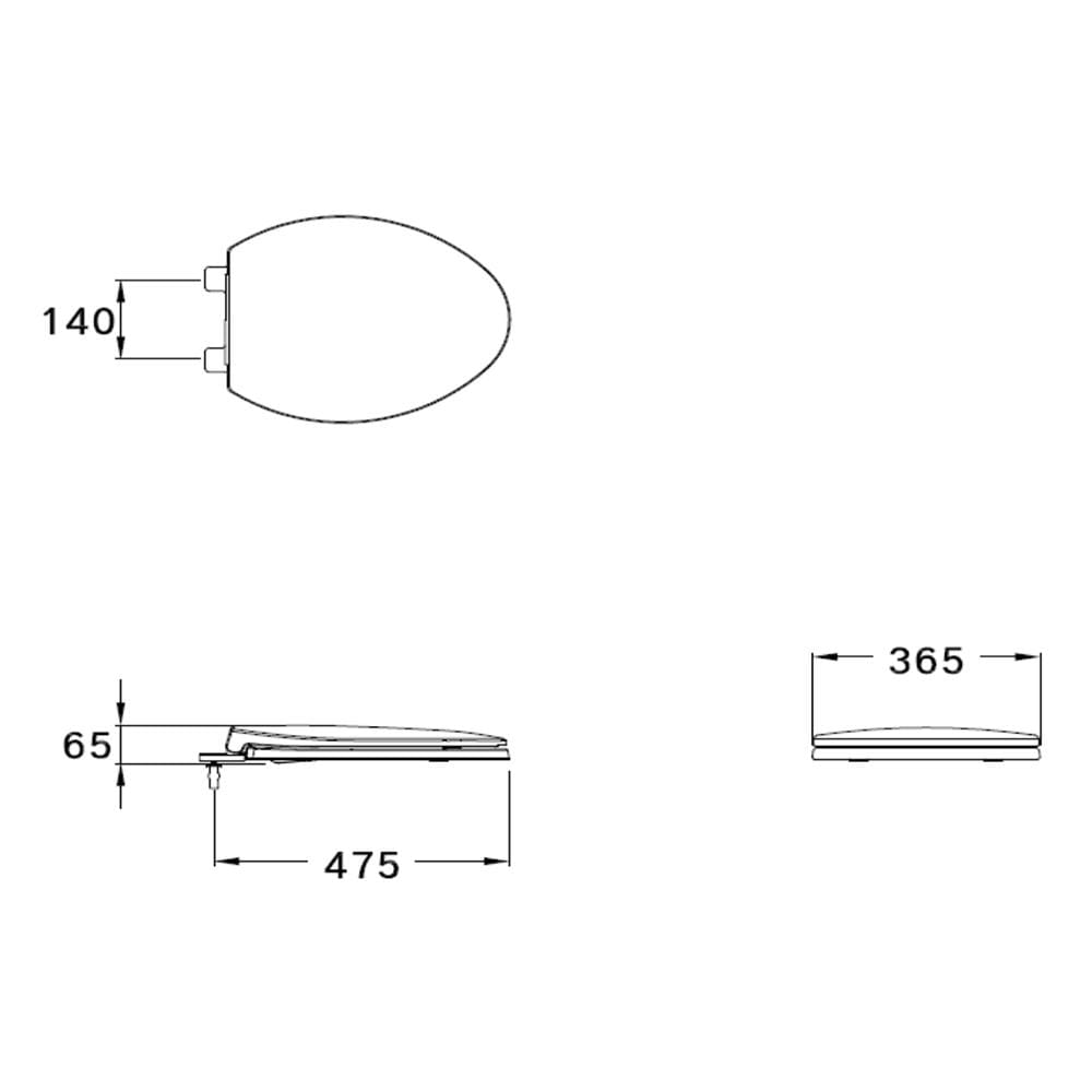 ฝารองนั่ง SLOW CLOSE COTTO C91251