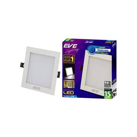 ดาวน์ไลท์ LED EVE PANEL SQUARE LED 7.5 นิ้ว 15 วัตต์ DAYLIGHT สีขาว_2