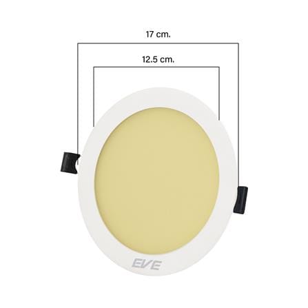 ดาวน์ไลท์ LED EVE PANEL CIRCLE LED 5 นิ้ว 12 วัตต์ WARM WHITE สีขาว_6