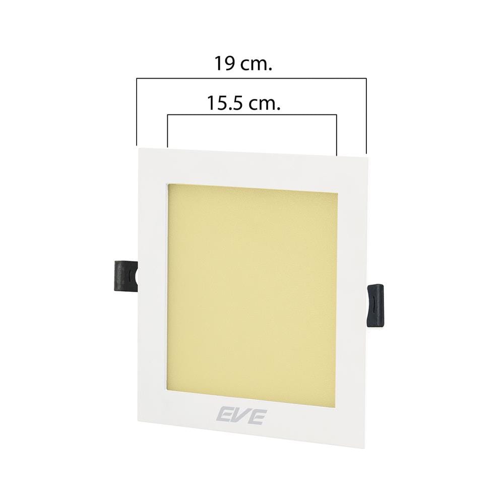 ดาวน์ไลท์ LED EVE PANEL SQUARE LED 7.5 นิ้ว 15 วัตต์ WARM WHITE สีขาว