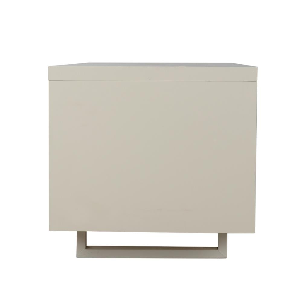ตู้วางทีวี KIOSK LT-002 BL 132 ซม. สีขาว/ดำ