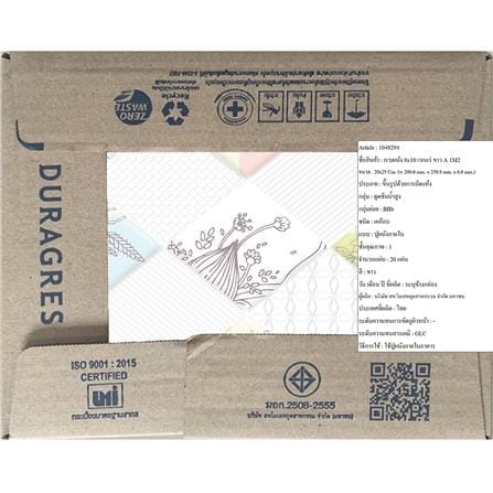 กระเบื้องผนัง 8x10 นิ้ว DURAGRES เวเนเร่ ขาว A 1M2_3