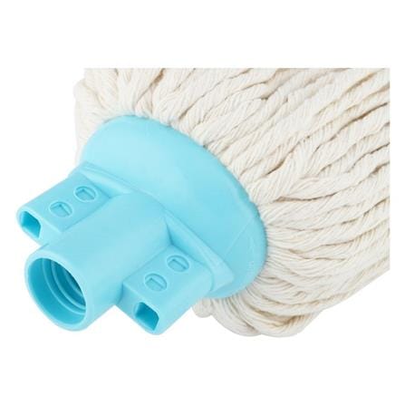 หัวม็อบผ้าคอตตอนหัวจุก BE MAN 2.5 นิ้ว สีขาว_2