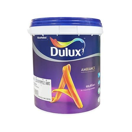 สีน้ำทาภายใน DULUX AMBIANCE BASE B สีขาว กึ่งเงา 3 ลิตร_0