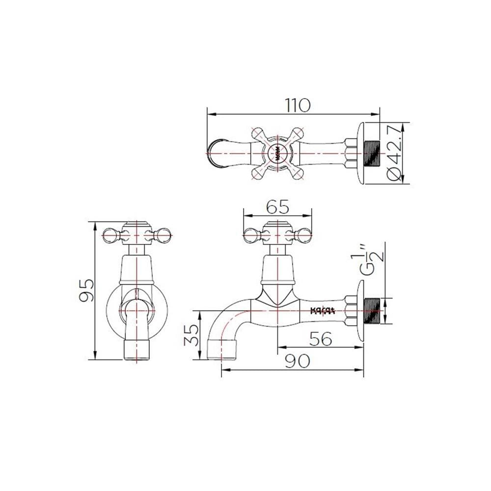 ก๊อกล้างพื้น 1 ทาง KARAT FAUCET SW91-50R1