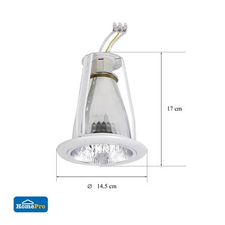 ดาวน์ไลท์ CARINI LD0140 4 นิ้ว สีขาว กลม_5