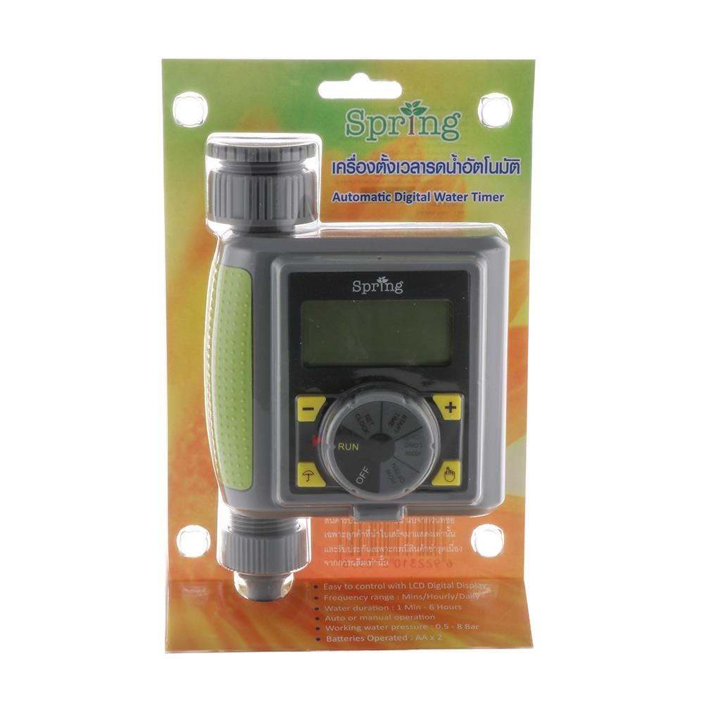เครื่องตั้งเวลารดน้ำอัตโนมัติ SPRING DGH2601 สีเทา-เขียว