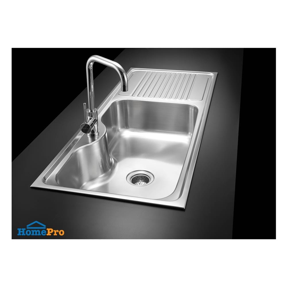 BUILT-IN SINK MEX SUMO3BL 1B1D STAINLESS STEEL