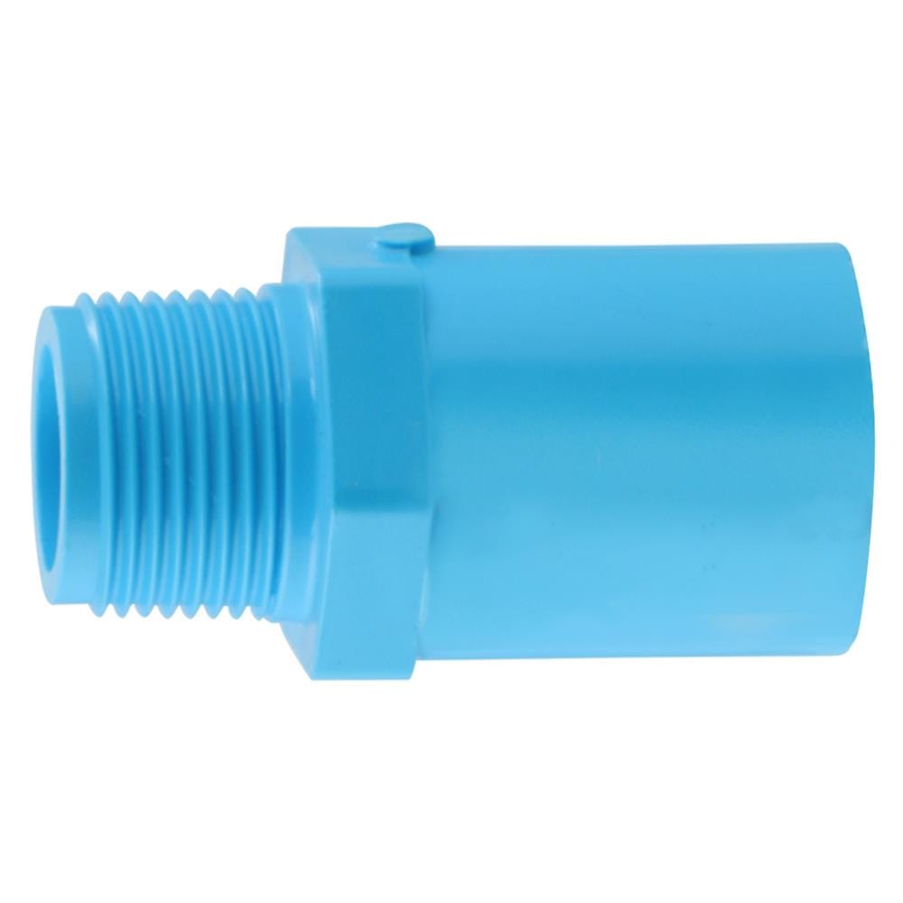 ข้อต่อตรงเกลียวนอก-หนา SCG 3/4 นิ้ว สีฟ้า