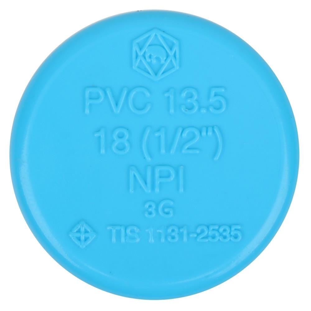 ฝาครอบ-หนา SCG 1/2 นิ้ว สีฟ้า
