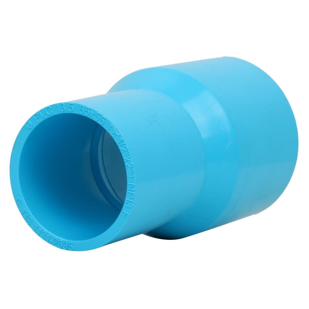 ข้อต่อตรงลด-หนา SCG 2 1/2X2 นิ้ว สีฟ้า