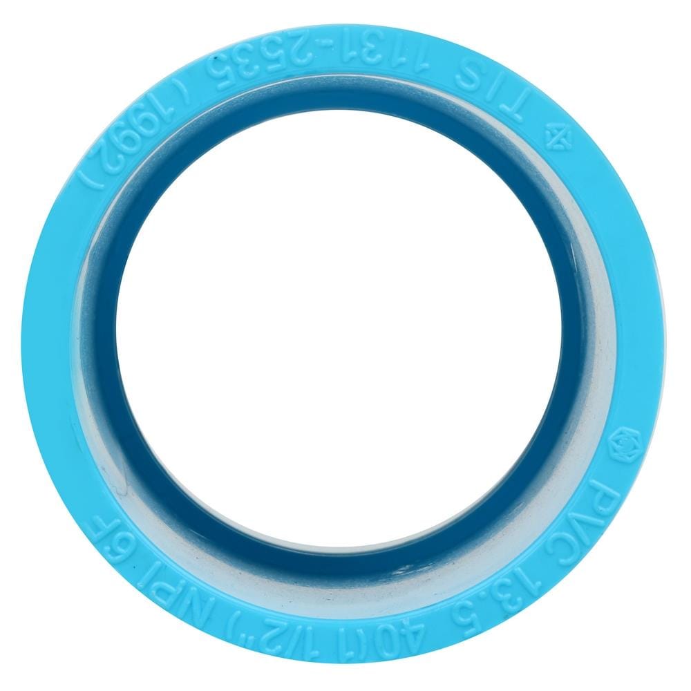 ข้อต่อตรง-หนา SCG 1 1/2 นิ้ว สีฟ้า