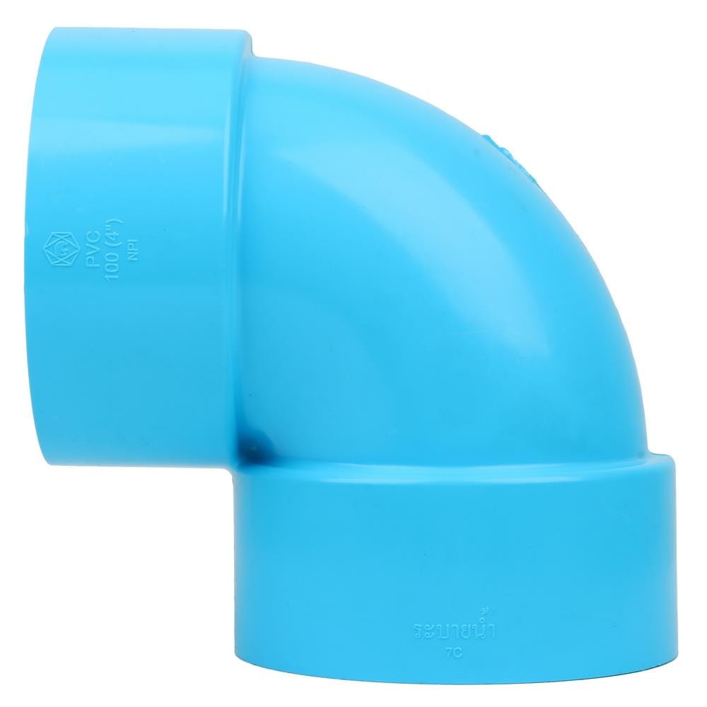 ข้องอ 90-บาง SCG 4 นิ้ว สีฟ้า