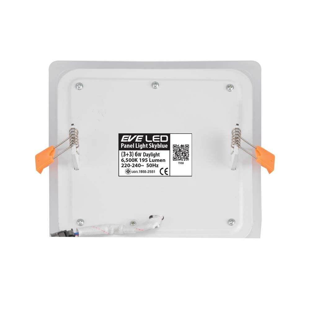 ดาวน์ไลท์ LED EVE SKYBLUE SQUARE 542778 3 นิ้ว 6 วัตต์ DAYLIGHT สีขาว